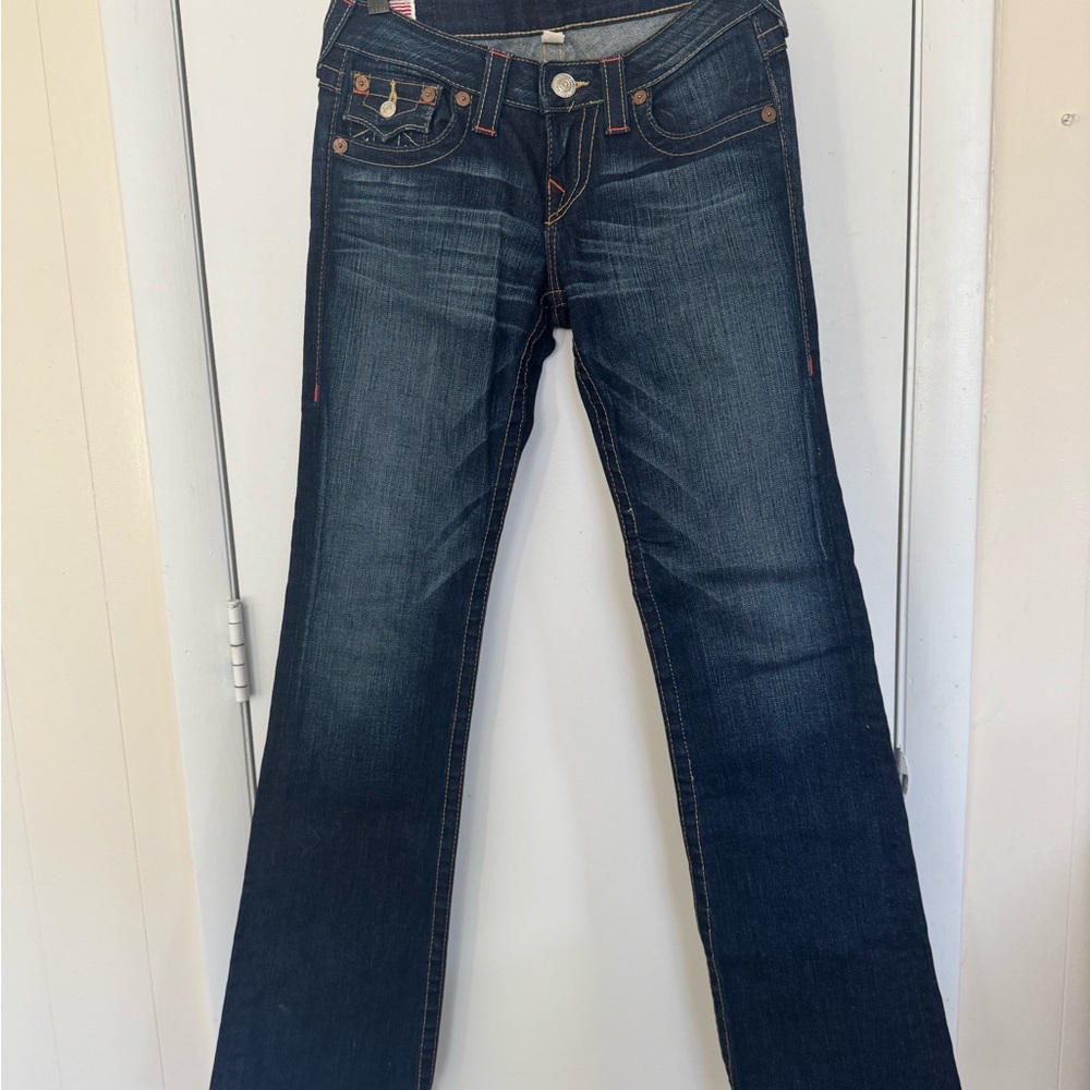 True Religion Blue Boot Cut Jeans Classic Style